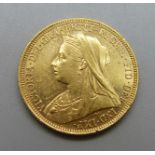 A Victoria 1895 gold full-sovereign, Sidney mint