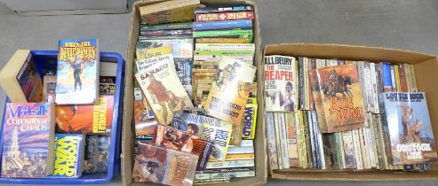 A collection of mainly 1960s Western paperbacks including William R. Cox, Louis L'Amour, Corgi