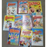 Annuals including Beano, The Broons, Oor Willie and some comics **PLEASE NOTE THIS LOT IS NOT