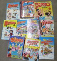 Annuals including Beano, The Broons, Oor Willie and some comics **PLEASE NOTE THIS LOT IS NOT