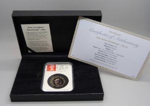 A Jane Austen DateStamp UK £2, limited edition of 500, boxed