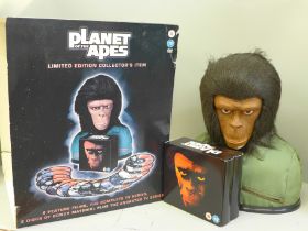 Planet of The Apes, Limited Edition Collectors item, with one limited edition Ape head