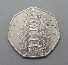 A Kew Gardens 2009 50p coin