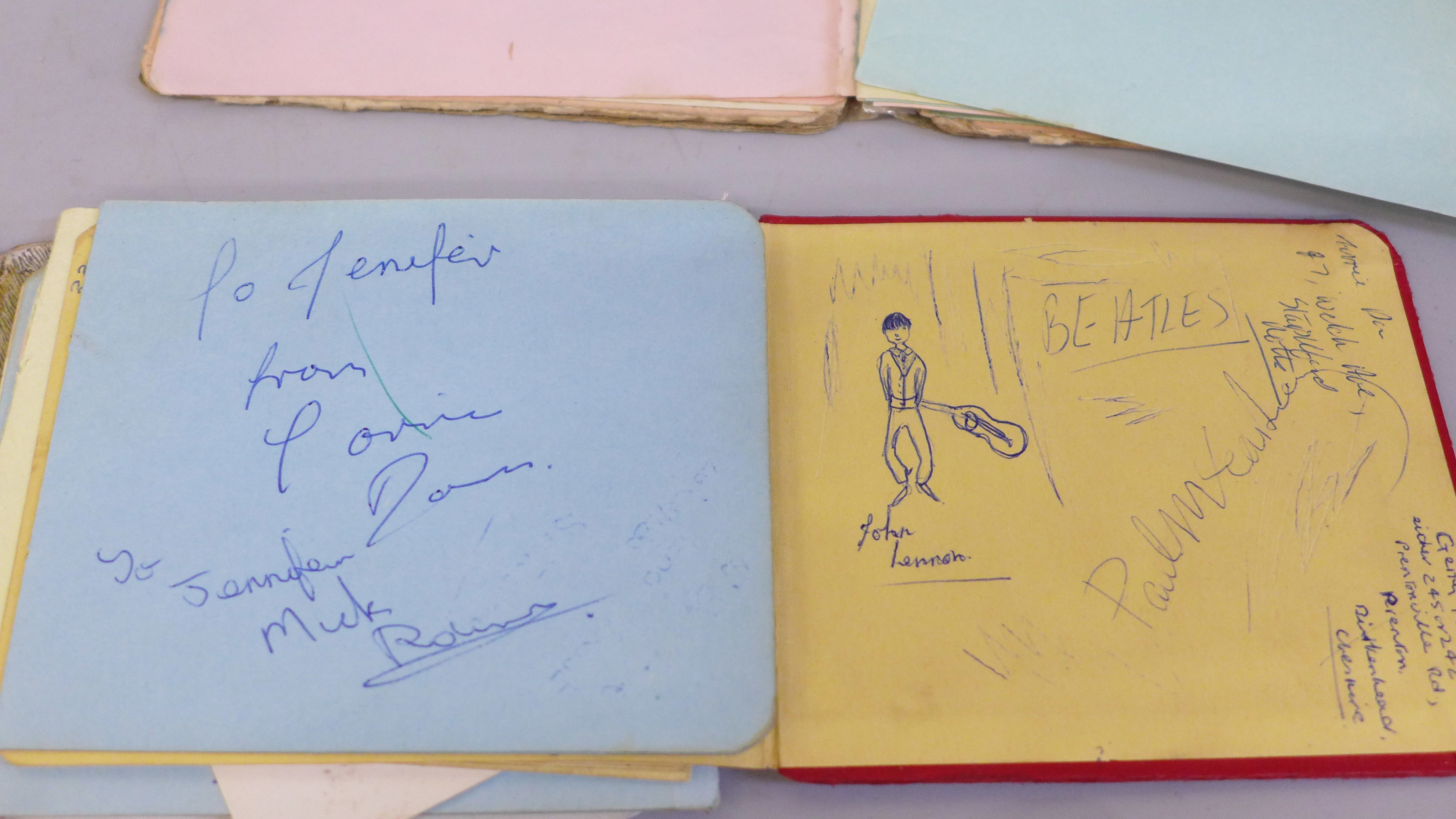 Autograph collection, eight autograph books mainly Pop music including Dusty Springfield - Image 10 of 17