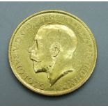 A 1914 gold full-sovereign