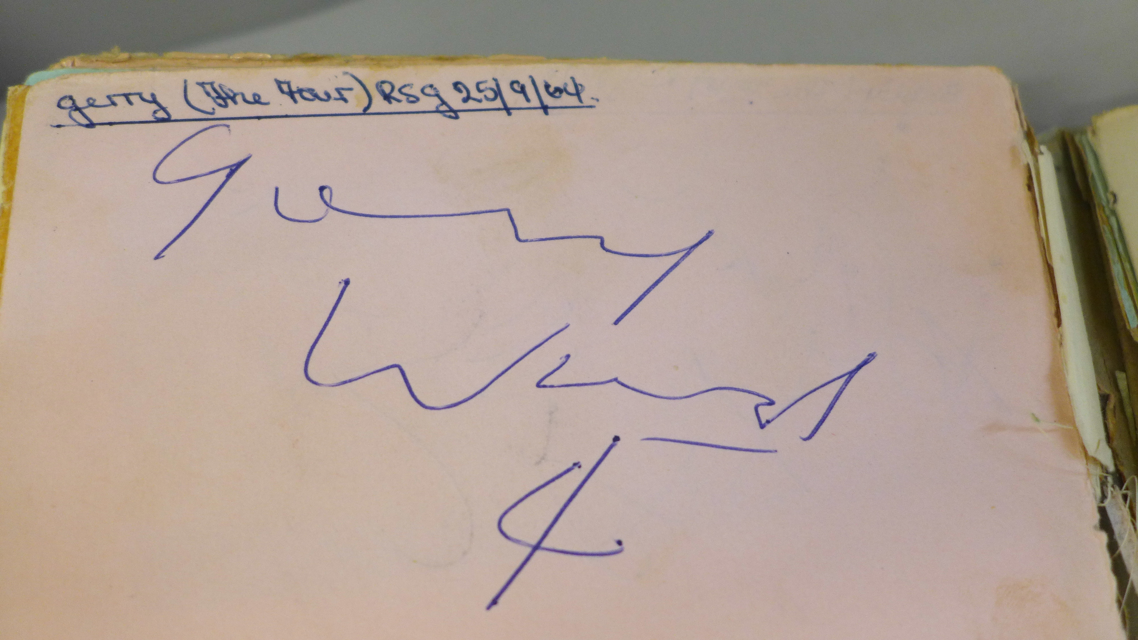 Autograph collection, eight autograph books mainly Pop music including Dusty Springfield - Image 6 of 17