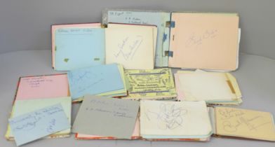 Autograph books, mainly 1960s (7)