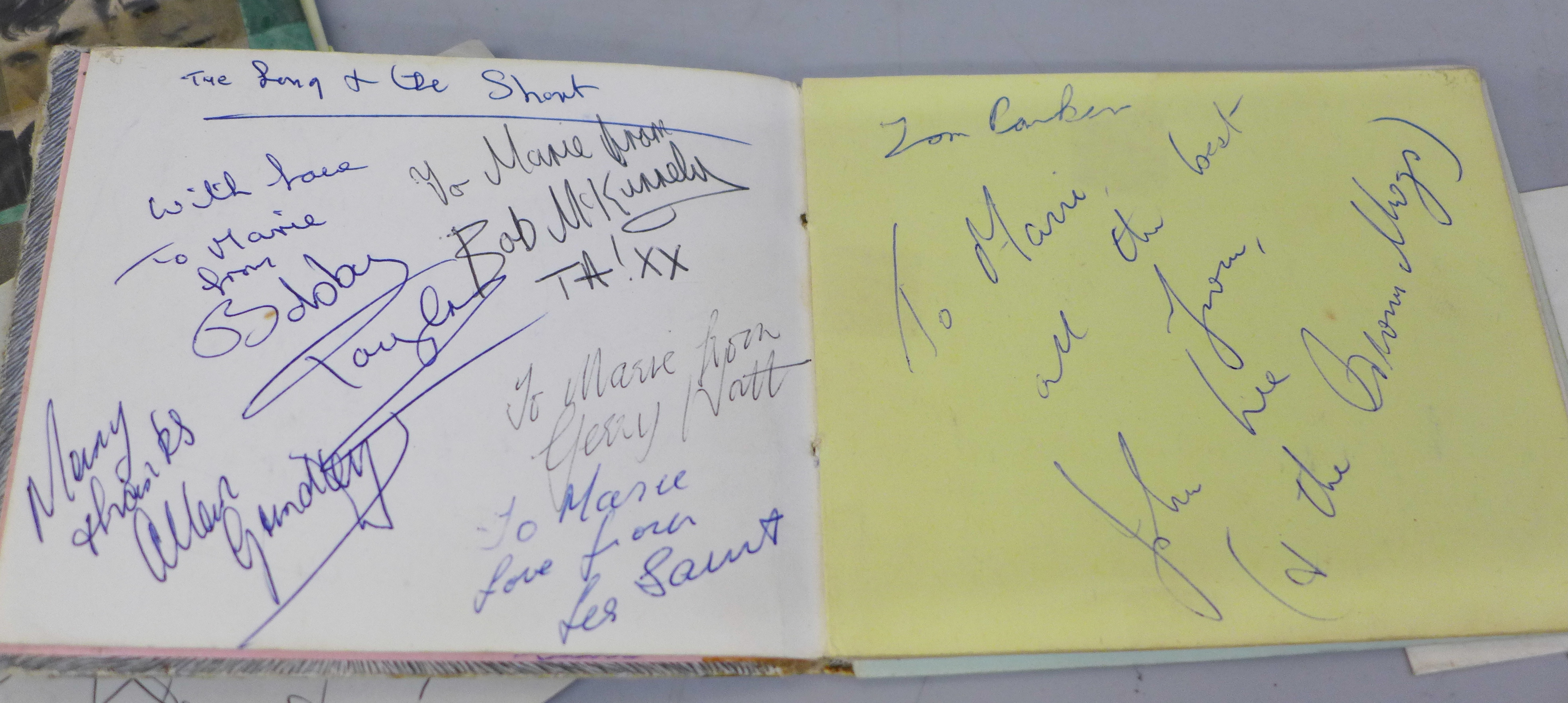 Autograph collection, eight autograph books mainly Pop music including Dusty Springfield - Image 14 of 17