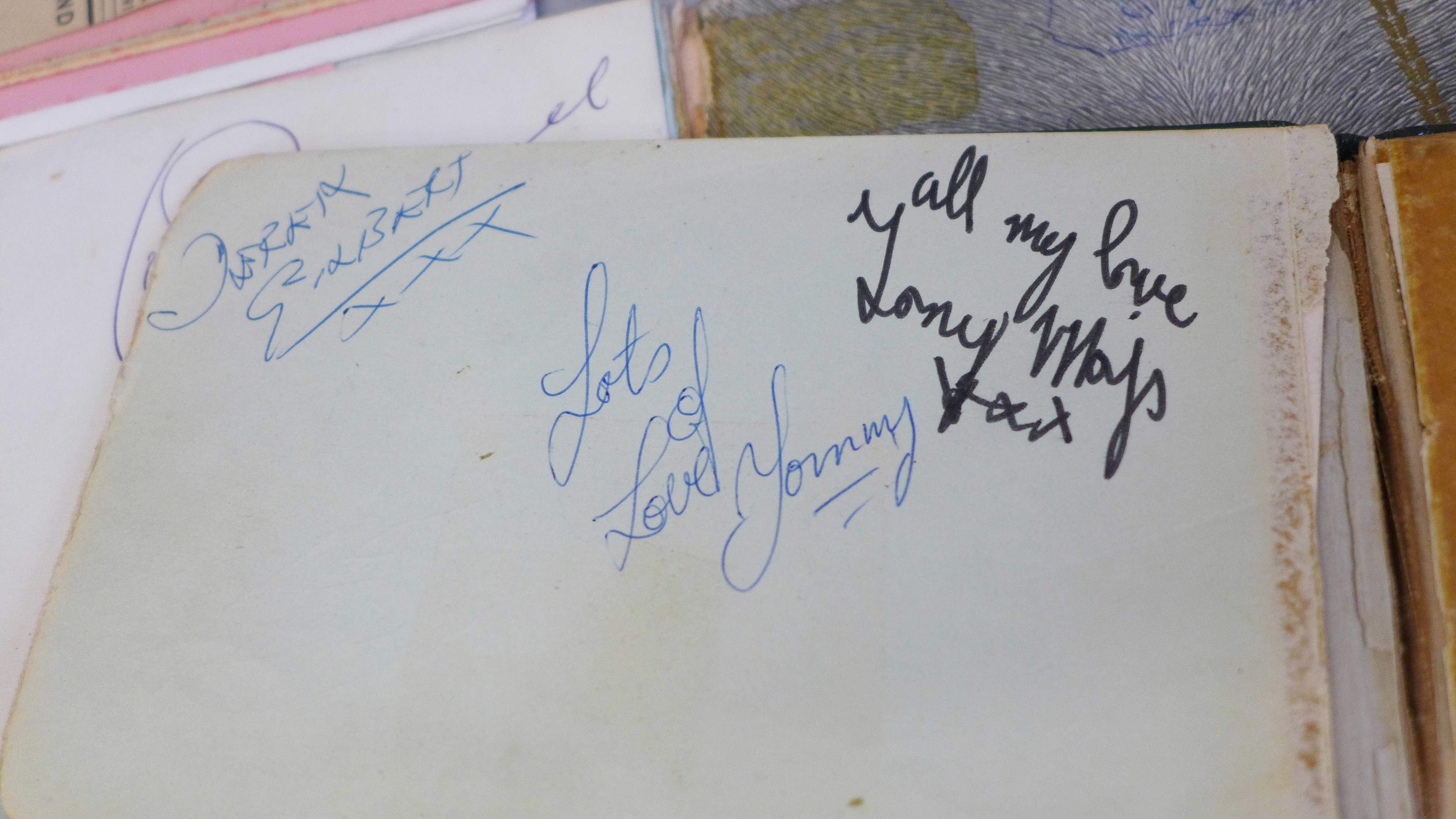 Autograph collection, eight autograph books mainly Pop music including Dusty Springfield - Image 2 of 17