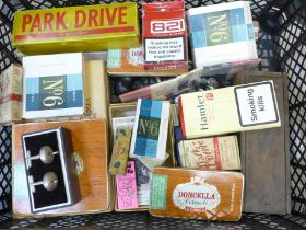 Assorted items; maps, collectors cards, dominoes including Park Drive, lighters, etc.