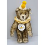 Steiff Teddy Clown, 1928 replica bear, boxed, 30cm