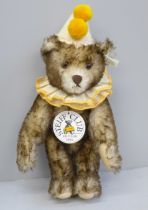 Steiff Teddy Clown, 1928 replica bear, boxed, 30cm