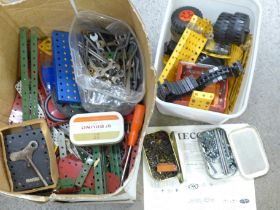 A box of mixed Meccano **PLEASE NOTE THIS LOT IS NOT ELIGIBLE FOR POSTING AND PACKING**