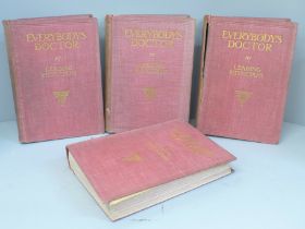 Four volumes of Everybody's Doctor by Leading Physicians, 1912