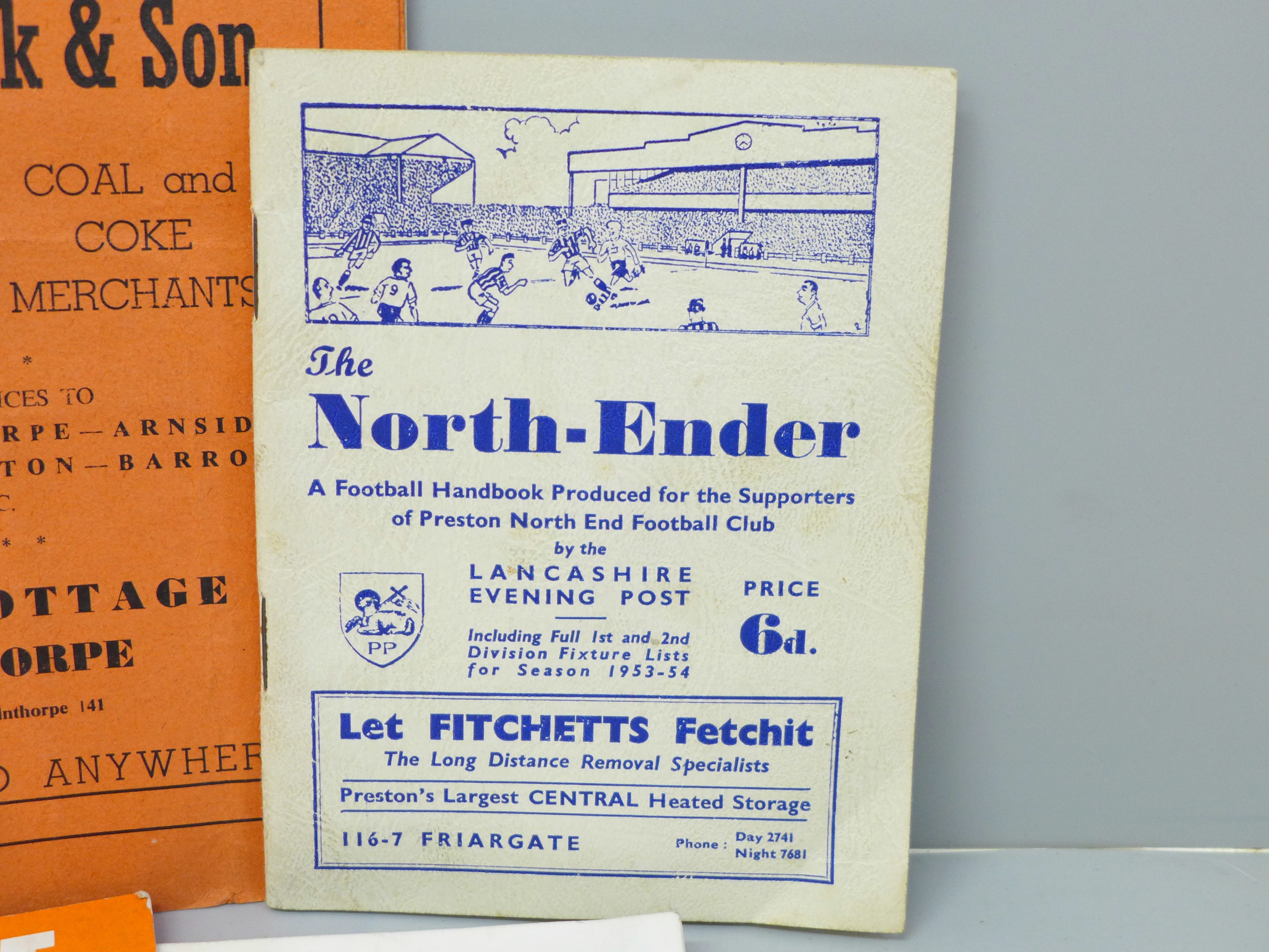 Football; Preston North End 1940's programmes (14) and annuals, A Tom Finney book, etc. - Image 3 of 4