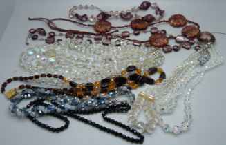 Bead necklaces