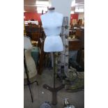 A vintage Furse cast iron based tailor's mannequin