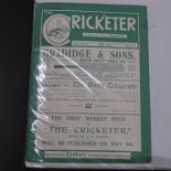 Cricket and Golf, large folder containing forty-seven items including magazine pages, autographs,