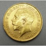A George V 1913 gold half-sovereign