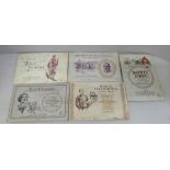 Five albums of cigarette cards, 1930s onwards