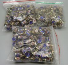 280 cloisonne enamel beads, (14 x 10mm)