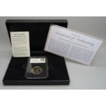 A UK 2019 Samuel Pepys £2 DateStamp Issue coin, boxed, with certificate