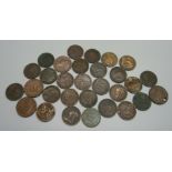 Thirty Victorian farthings