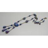 A vintage Venetian glass necklace