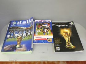 Football interest; Wold Cup, Germany 2006, two English programmes, German (two styles), media team