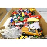 A box of mixed die-cast model vehicles, some playworn **PLEASE NOTE THIS LOT IS NOT ELIGIBLE FOR