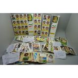 Assorted football collectors cards; 200 Panini football league and badges, Panini Iran World Cup