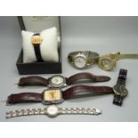 Wristwatches including Solvil et Titus, Rotary mechanical, Pierre Cardin, etc.