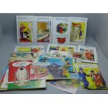 Postcards; a collection of Bamforth comic postcards, vintage to modern (75 no.)