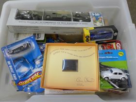 Die-cast model vehicles, Hot Wheels, Corgi, etc., boxed