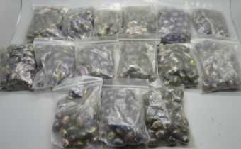 1650 cloisonne vintage beads, 10mm x 20mm