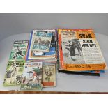 Football memorabilia; programmes, cards, magazines, 1930's onwards