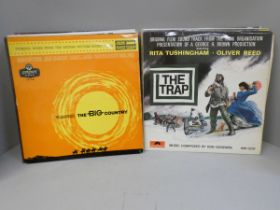 Eighteen film and theatre original soundtrack LP records