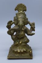 A bronze model of Ganesh, 11cm