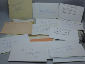 Autographs; large collection including Freddie Starr, Dave Allen, etc.