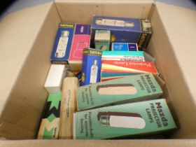 A box of vintage projector bulbs **PLEASE NOTE THIS LOT IS NOT ELIGIBLE FOR POSTING AND PACKING**