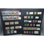 Stamps; two stock cards of mint French stamps, (all identified and catalogued at over £1,300)
