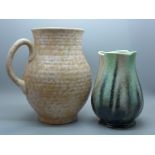 A Sylvac vase and an Arthur Wood jug