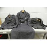 Two RAF uniforms and a Raf overcoat, trousers and belt **PLEASE NOTE THIS LOT IS NOT ELIGIBLE FOR