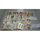 Panini football cards; 42 Football '81, (some duplicates), 59 Football '82 and two sets of 80 the