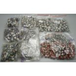 Cloisonne vintage beads, 235 x 15mm, 195 x 12mm, 80 x (10x15mm) and 300 x 6mm