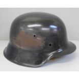 A German M42 helmet shell, repainted