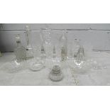A collection of glass including 19th Century scent bottles **PLEASE NOTE THIS LOT IS NOT ELIGIBLE