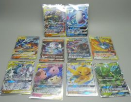 10 Japanese GX Pokemon cards