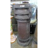 A Victorian salt glazed terracotta chimney-pot