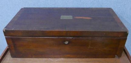 A Victorian mahogany writing slope